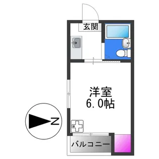 プレアール平野西【4階】の間取り