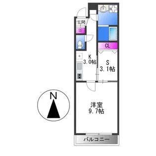 アルム久宝寺【1階】の間取り