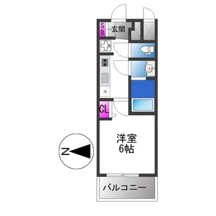 アドバンス大阪ベクエム【4階】の間取り