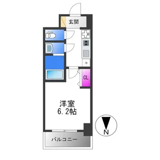 グランパシフィック今里南【10階】の間取り