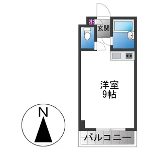 エイチ・ツーオー高井田ビル【4階】の間取り