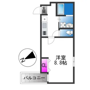 フジパレス鴻池新田駅東【2階】の間取り