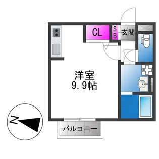 アールグレイコート桃谷【2階】の間取り