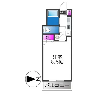 ビューティーセゾン和【6階】の間取り