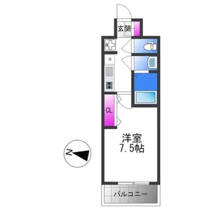 Luxe布施南【10階】の間取り