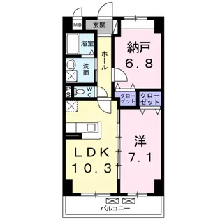 コスモ【2階】の間取り