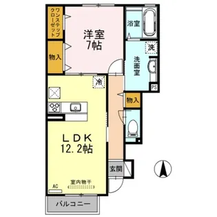 ソレイユ【1階】の間取り