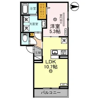 D−room平野Ⅲ【3階】の間取り