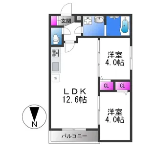 Tio Grace【1階】の間取り