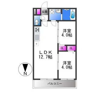 Tio Grace【2階】の間取り