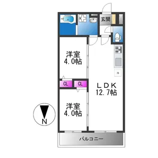 Tio Grace【2階】の間取り