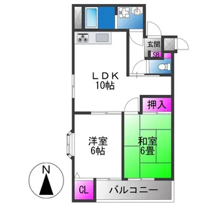 エトルアンボーテ平野【3階】の間取り