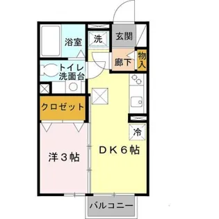 サンクレール志紀【1階】の間取り