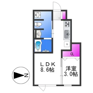 EVERGREEN【1階】の間取り