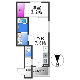 リブレメゾン弥刀Ⅰ【2階】の間取り