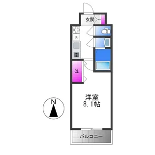 CASA今里【9階】の間取り