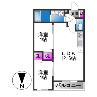 Tio Fleur【2階】の間取り