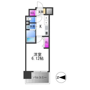 Luxe布施北Ⅲ【1階】の間取り