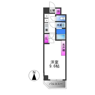 サンエスパシオ美園【9階】の間取り