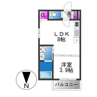 GRAND FUSE【1階】の間取り