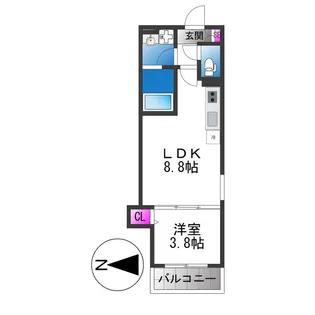 D PORTA DIAMANT【2階】の間取り