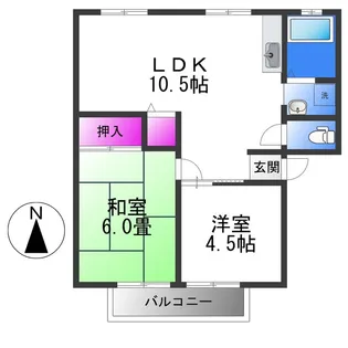 センチュリーハイツ【2階】の間取り