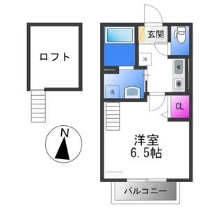 M’Sエクレール【2階】の間取り
