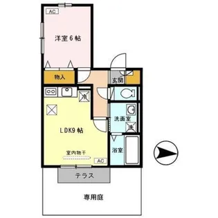 第7ウエスタンハイツ【1階】の間取り
