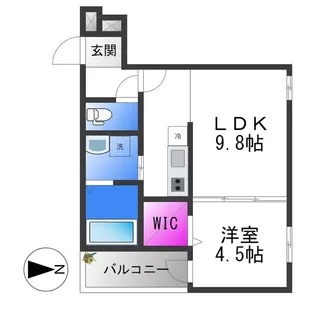 フジパレス花園Ⅰ番館【2階】の間取り