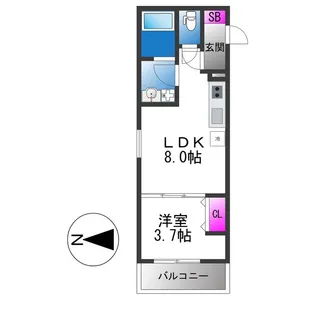 D porta Trapa【3階】の間取り