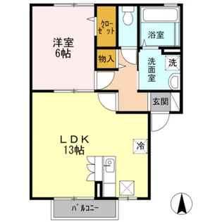 コンフォート杭全【1階】の間取り