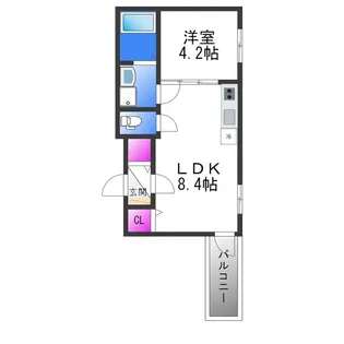 F asecia Nana【3階】の間取り