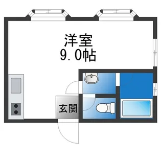 シード平野【1階】の間取り
