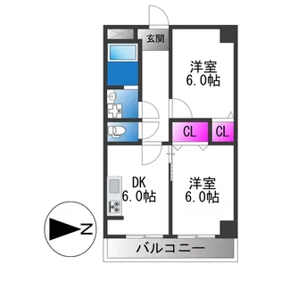 村上ハイツ【3階】の間取り
