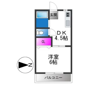 マンション太平6号館【3階】の間取り
