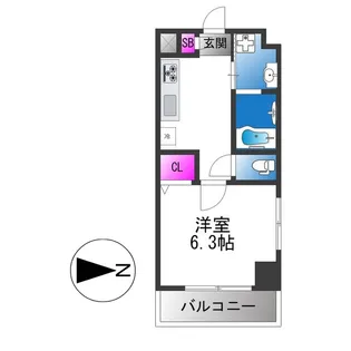 千葉・住吉【3階】の間取り