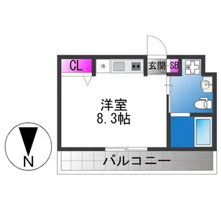 リビングライフ長瀬EASTⅡ【3階】の間取り