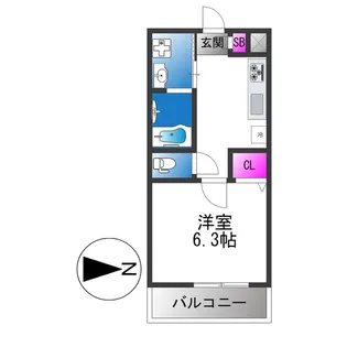 千葉・住吉【4階】の間取り