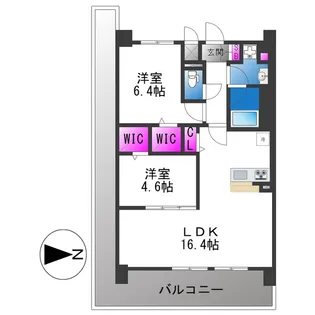 フェンテ・イーストⅡ【6階】の間取り