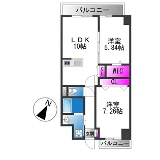 FREEDOM residence堺寺地町【10階】の間取り