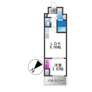 FREEDOM residence堺寺地町【2階】の間取り