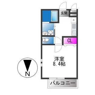 フジパレス喜連西ノース【2階】の間取り