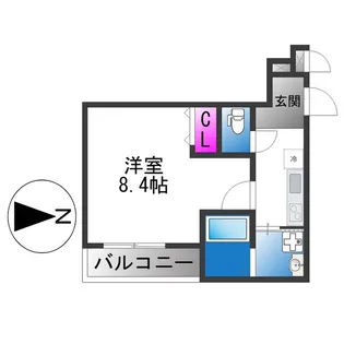 フジパレス喜連西ノース【1階】の間取り