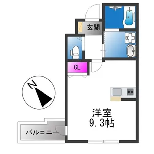 西湊町エヌエム・セント【4階】の間取り