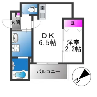 西湊町エヌエム・セント【4階】の間取り