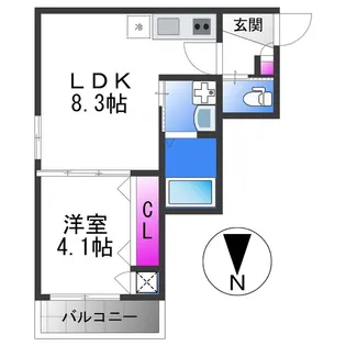 F asecia cer【2階】の間取り