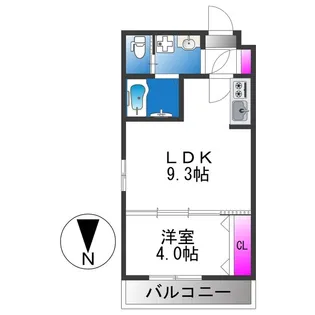 H−maison平野WESTⅡ【1階】の間取り