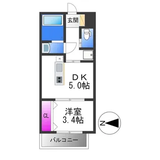 REGIES近大southⅡ【2階】の間取り