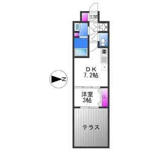 オリエンテム【1階】の間取り