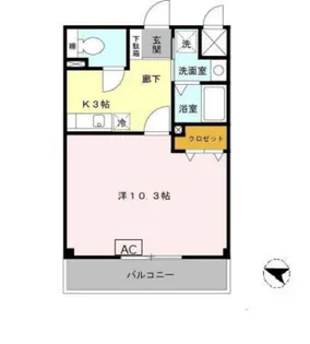 シャトルウエスト【2階】の間取り